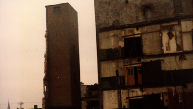 Partly demolition of the Seeburg Factory in 1981